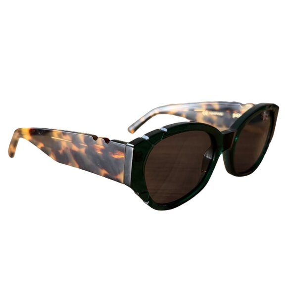Pared Eyewear x‎ Anthropologie Diamonds Pearls Oval Sunglasses Green Tortoise main image 5